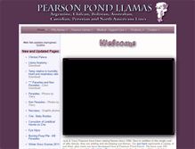 Tablet Screenshot of pearsonpond.com